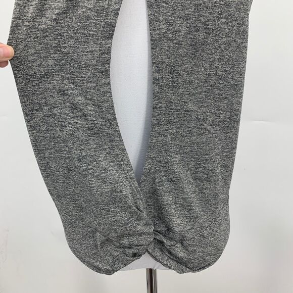 Fabletics Tank Top Women S Small Heather Grey Cutout Twist Back Sleeveless Shirt - Picture 7 of 12